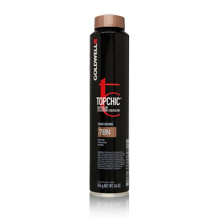 Goldwell, TopChic, Permanent Hair Dye, 7BN Brown, 250 ml - Teknashop Ltd