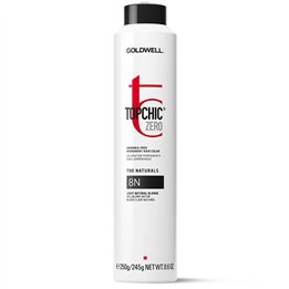 Goldwell, TopChic Zero, Permanent Hair Dye, 8N Light Natural Blonde, 250 ml - Teknashop Ltd