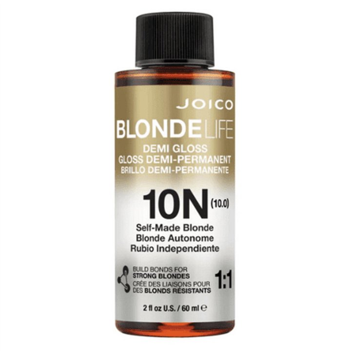 Joico, Blonde Life, Demi-Permanent Hair Dye, 10N Natural Blonde, 60 ml - Teknashop Ltd