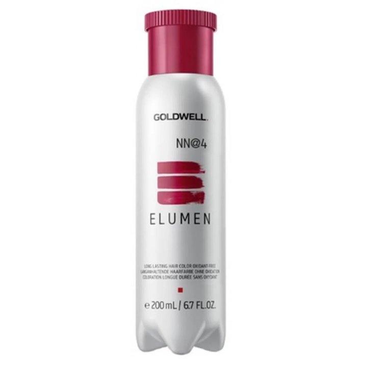 Goldwell, Elumen, Semi-Permanent Hair Dye, NN@4 Natural Medium Brown, 200 ml - Teknashop Ltd