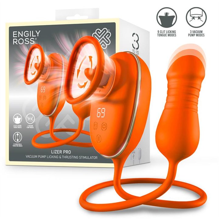 Lizer Pro Oscillating Tongue Stimulator, Vacuum Pump, and Thrusting Egg - ER00499 - Teknashop Ltd