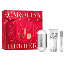 Carolina Herrera 212 NYC For Her Eau De Toilette Spray 100ml Set 3 Pieces - unisex