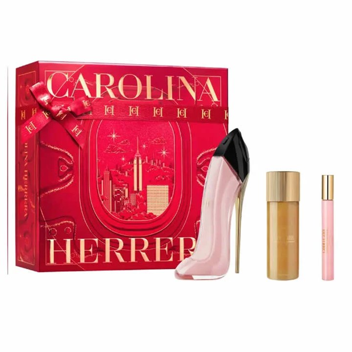 Carolina Herrera Good Girl Blush Eau De Parfum Spray 80ml Set 3 Pieces - unisex