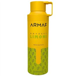 Armaf, Odyssey Limoni Fresh, Refreshing, Citrus, Deodorant Spray, Unisex, 200 ml