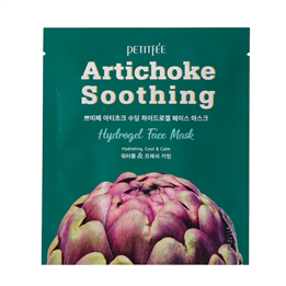 Petitfee, Artichoke Soothing, Hydrogel, Calming, Sheet Mask, For Face, 32 g