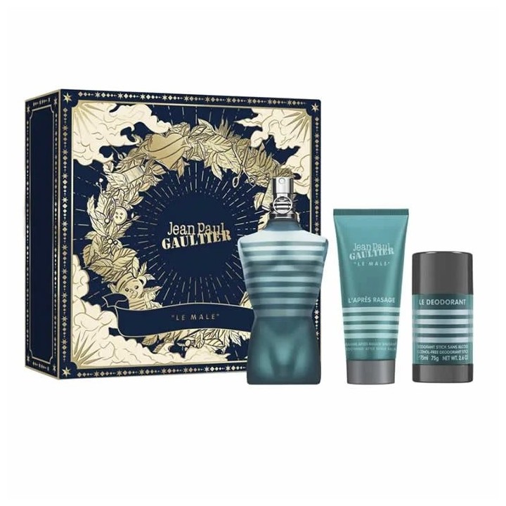Jean Paul Gaultier Le Male Eau De Toilette Spray 125ml Set 3 Pieces - unisex