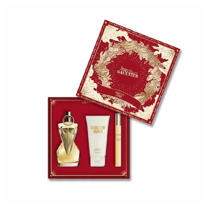 Jean Paul Gaultier Divine Eau De Parfum Spray 100ml Set 3 Pieces - woman - Teknashop Ltd