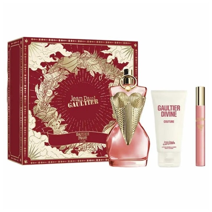 Jean Paul Gaultier Divine Couture Eau De Parfum Spray 100ml Set 3 Pieces - woman - Teknashop Ltd