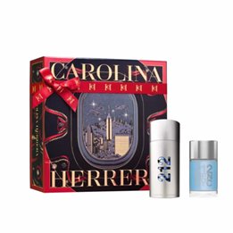Carolina Herrera 212 Men Eau De Toilette Spray 100ml Set 2 Pieces - unisex