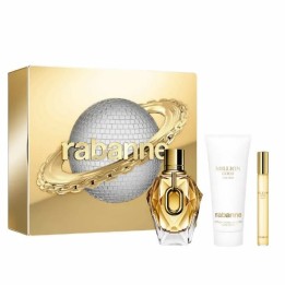 Rabanne Million Gold For Her Eau De Parfum Spray 90ml Set 3 Pieces - woman