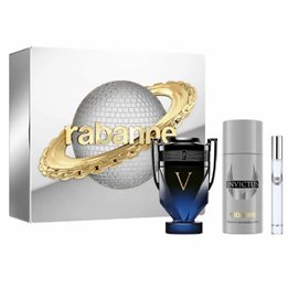 Paco Rabanne Invictus Victory Elixir Eau De Parfum Spray 100ml Set 3 Pieces - unisex