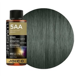 Joico, LumiShine, Demi-Permanent Hair Dye, 5AA Ash Ash Light Brown, 60 ml