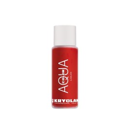 Kryolan, Aquacolor Wet Make-Up, Smudge-Proof, Liquid Blush, 079, Red, 30 ml