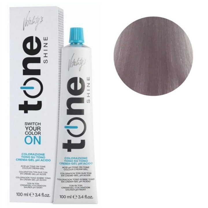 Vitality's, Tone Shine, Demi-Permanent Hair Dye, 11/87 Platine Violet Irisé Perle, 100 ml