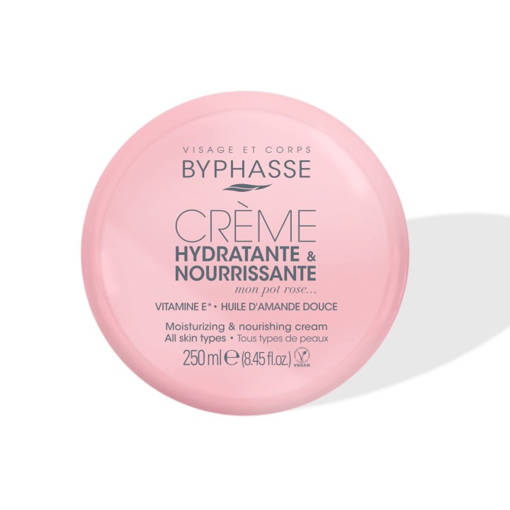 Byphasse, Byphasse, Vitamin E, Moisturizing, Cream, For Face & Body, 250 ml - Teknashop Ltd