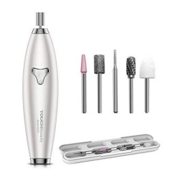 TOUCHBeauty, 6 IN 1 Electric Manicure & Pedicure, Rechargeable battery, Electric Nail Files, White, Plastic