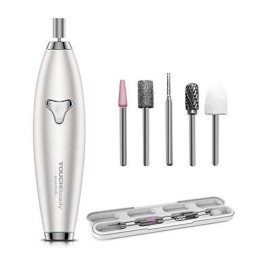 TOUCHBeauty, 6 IN 1 Electric Manicure & Pedicure, Rechargeable battery, Electric Nail Files, White, Plastic