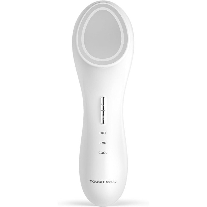 Single, TOUCHBeauty, EMS Hot Cool, Facial Massager, Lifting, Hand-held Massagers, White, Plastic