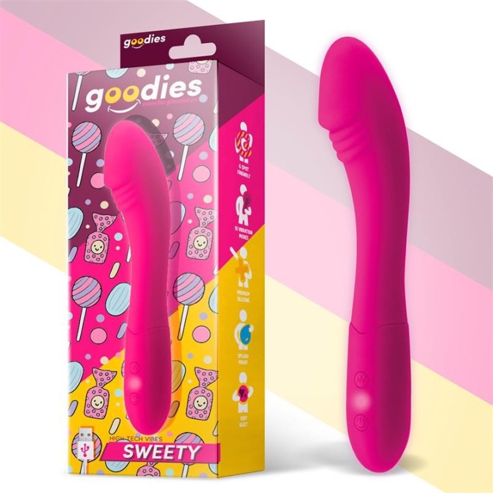 Sweety G-Spot Vibe USB Silicone Fuchsia - LP-894