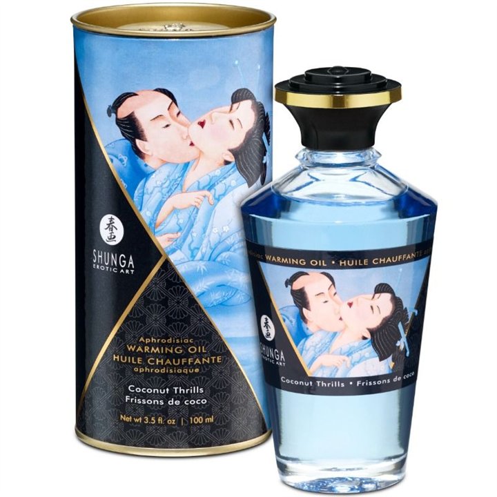 SHUNGA - COCONUT FLAVOR HEAT EFFECT MASSAGE OIL 100 ML - D-213466 - Teknashop Ltd