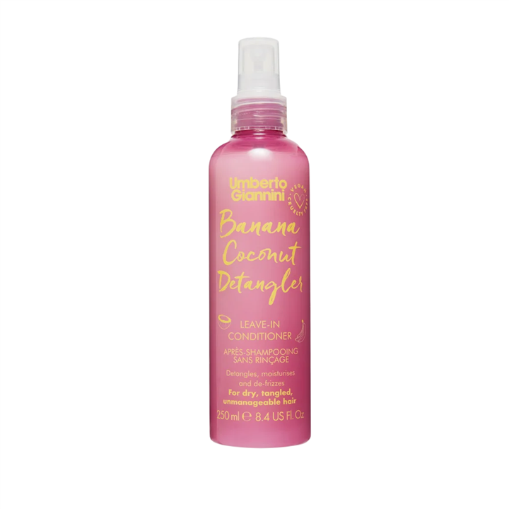 Umberto Giannini, Banana Coconut Detangler, Vegan & Cruelty-Free & Paraben-Free, Hair Leave-In Conditioner, Detangling & Moistur