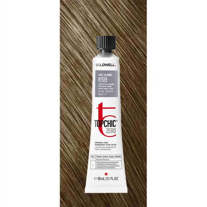 Goldwell, TopChic Zero, Permanent Hair Dye, 8SB , 60 ml
