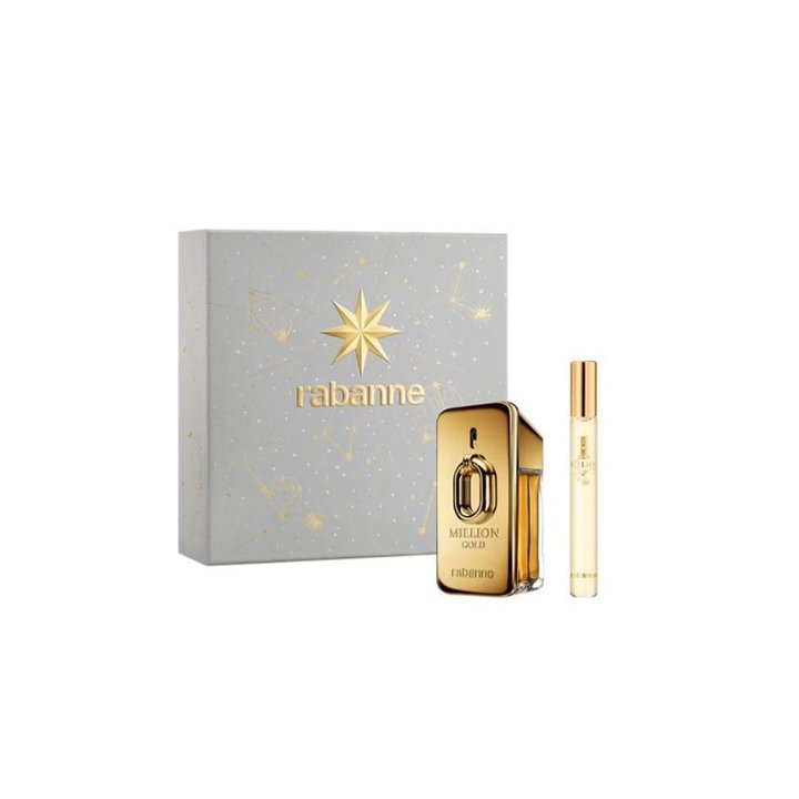 Set Paco Rabanne: Million Gold, Eau De Parfum, For Women, Refillable, 50 ml + Million Gold, Eau De Parfum, For Women, 10 ml