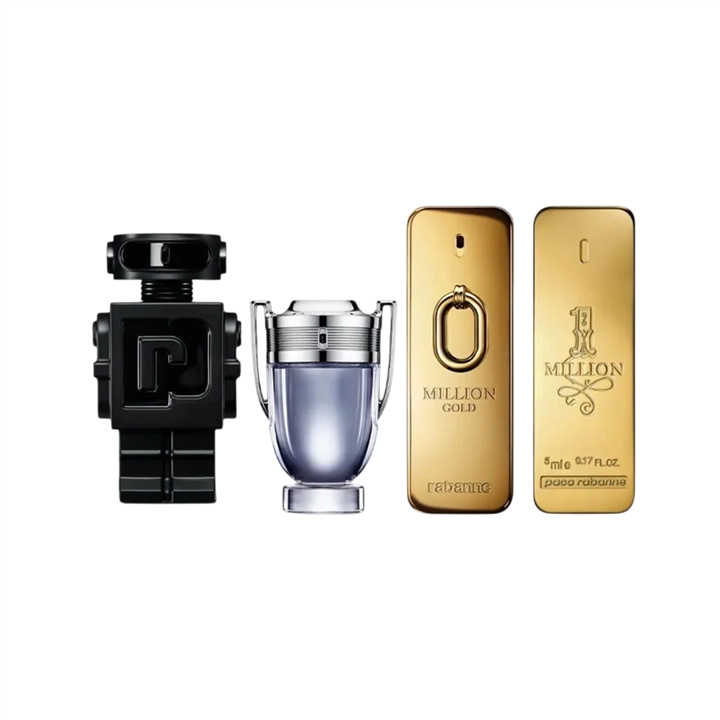 Set Paco Rabanne: 1 Million, Eau De Toilette, For Men, 5 ml *Miniature + Million Gold, Eau De Parfum, For Men, 5 ml *Miniature +