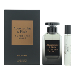 Set Abercrombie & Fitch: Authentic Night, Eau De Toilette, For Men, 100 ml + Authentic Night, Eau De Toilette, For Men, 15 ml