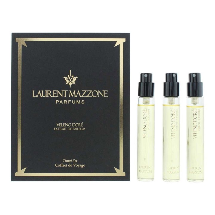 Set Trio, Laurent Mazzone, Veleno Dore, Extrait De Parfum, Unisex, 3 pcs, 15 ml