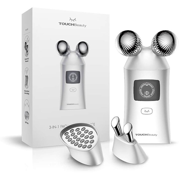 Single, TOUCHBeauty, 3 In 1 Facial Beauty Device, Facial Massager, Lifting, Hand-held Massagers, White