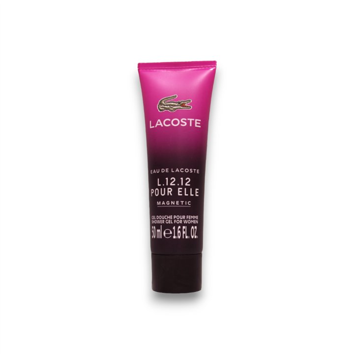 Lacoste, Eau de Lacoste L.12.12 Magnetic, Oriental, Cleansing & Softening, Shower Gel, Body, All Skin Types, 50 ml - Teknashop L