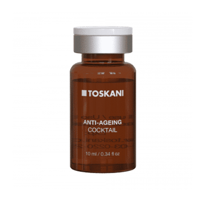 Toskani, Cocktail, Anti-Ageing, Ampoules Mesotherapy Solution, For Face, For Women, 5 pcs, 10 ml - Teknashop Ltd