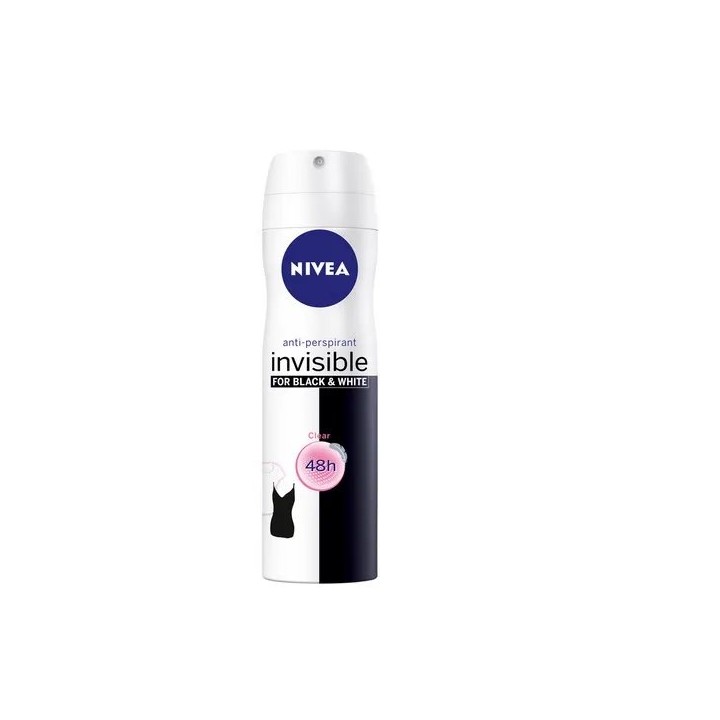Nivea Invisible For Black And White Clear Spray 200ml - unisex