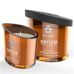 SWEDE - SENZE SEDUCTION MASSAGE CANDLE - CLOVE, ORANGE, LAVENDER - D-231801