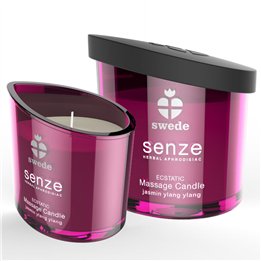 SWEDE - SENZE ECSTATIC MASSAGE CANDLE - JASMINE, YLANG YLANG - D-231803 - Teknashop Ltd