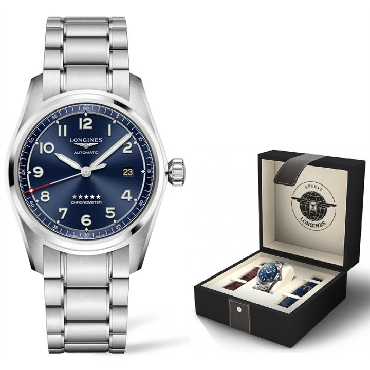 LONGINES Mod. LONGINES SPIRIT CHRONOMETER SPECIAL PACK. 3 STRAPS - WW.L38104939 - Teknashop Ltd
