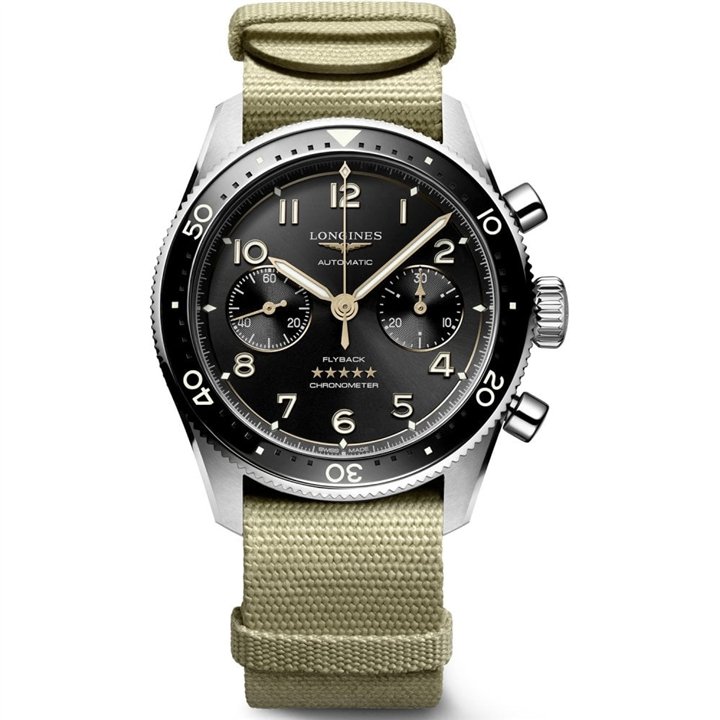 LONGINES Mod. LONGINES SPIRIT FLYBACK  CHRONOGRAPH CHROMETER CERAMIC - WW.L38214539 - Teknashop Ltd