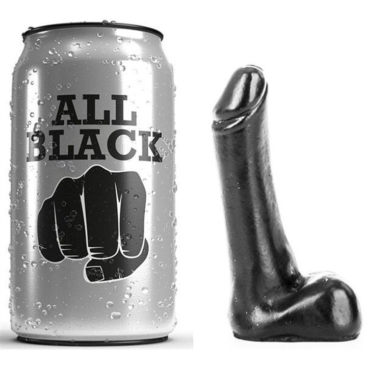 ALL BLACK - DILDO 9 CM - D-216249 - Teknashop Ltd