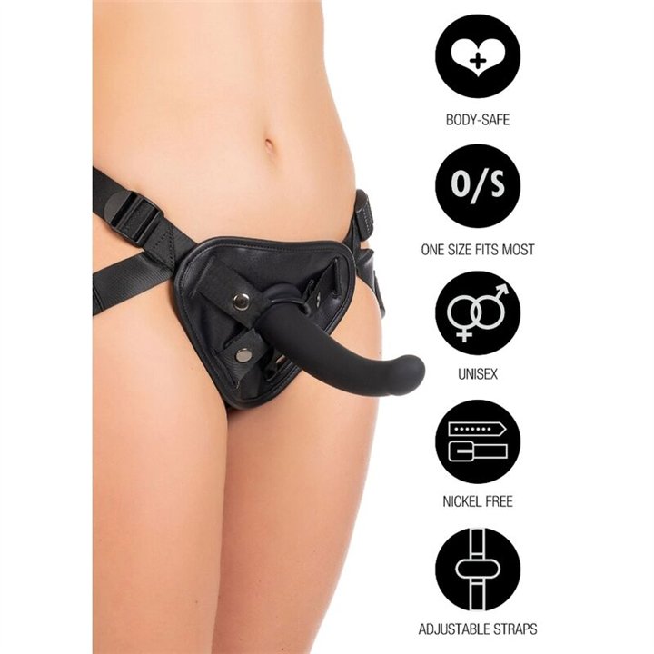 HIDDEN DESIRE - INFERNO ADJUSTABLE BACK SUPPORT HARNESS BLACK - D-246930 - Teknashop Ltd