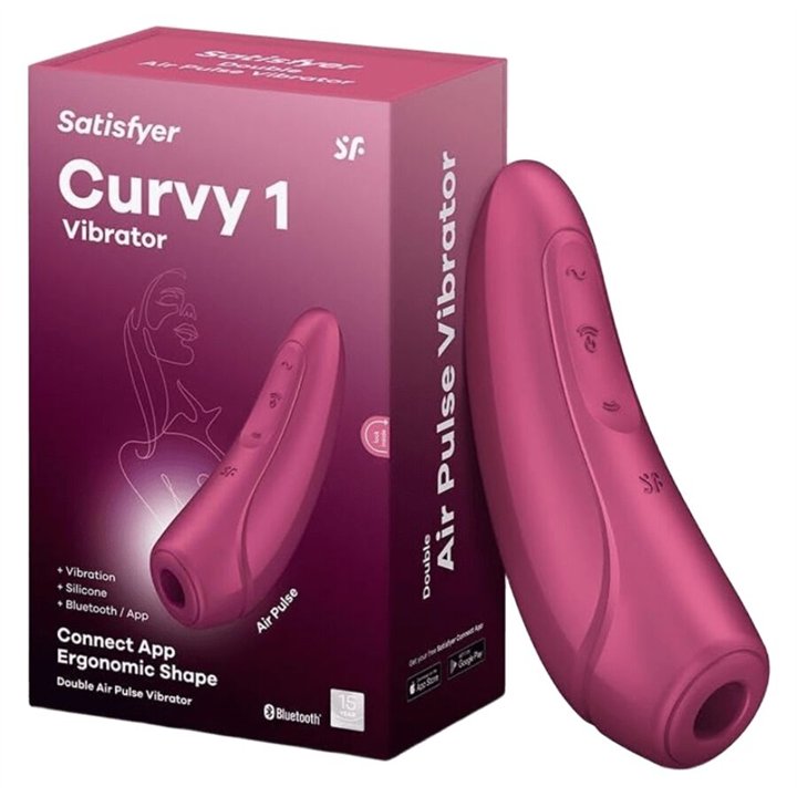 SATISFYER - CURVY 1 RED PINK - D-224085