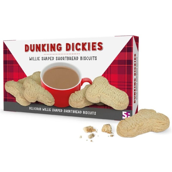 SPENCER & FLEETWOOD - DUNKING DICKIES PENIS-SHAPED BUTTER SHORTBREAD BISCUITS 130 G - D-247363 - Teknashop Ltd