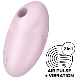 SATISFYER - VULVA LOVER 3 AIR PULSE STIMULATOR & VIBRATOR PINK - D-232923