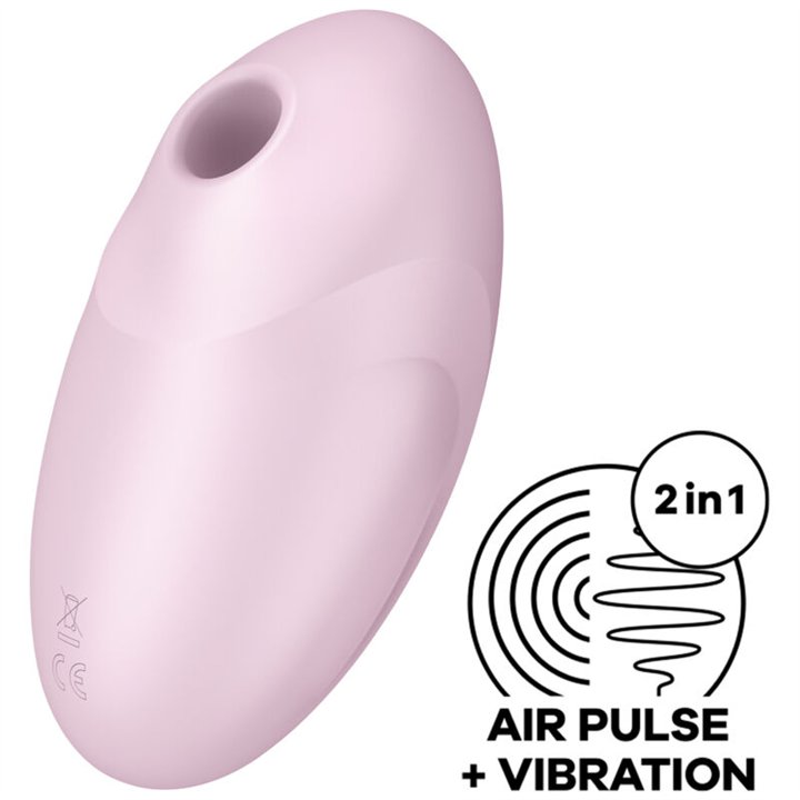 SATISFYER - VULVA LOVER 3 AIR PULSE STIMULATOR & VIBRATOR PINK - D-232923