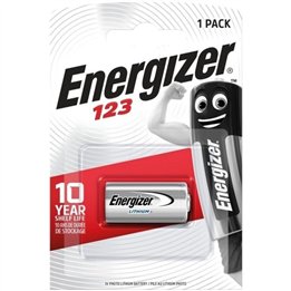 ENERGIZER - LITHIUM BATTERY PHOTO CR123 3V BLISTER*1 - D-246651