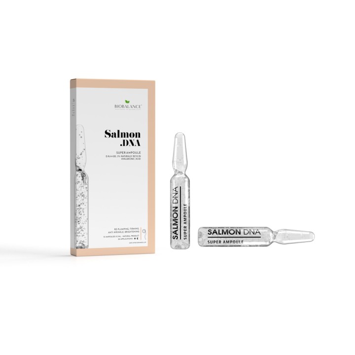 Bio Balance, Salmon .DNA, Firming & Anti-Wrinkle, Day & Night, Ampoules Treatment Serum, For Face & For Neck, For Women, 20 ml -