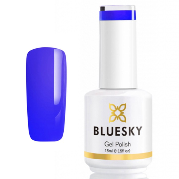 Bluesky, Bluesky, UV, Semi-Permanent Nail Polish, Blue Hawaii, 15 ml
