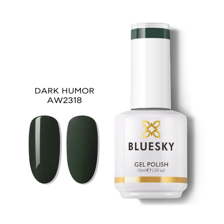 Bluesky, Bluesky, UV, Semi-Permanent Nail Polish, Dark Humor, 15 ml - Teknashop Ltd