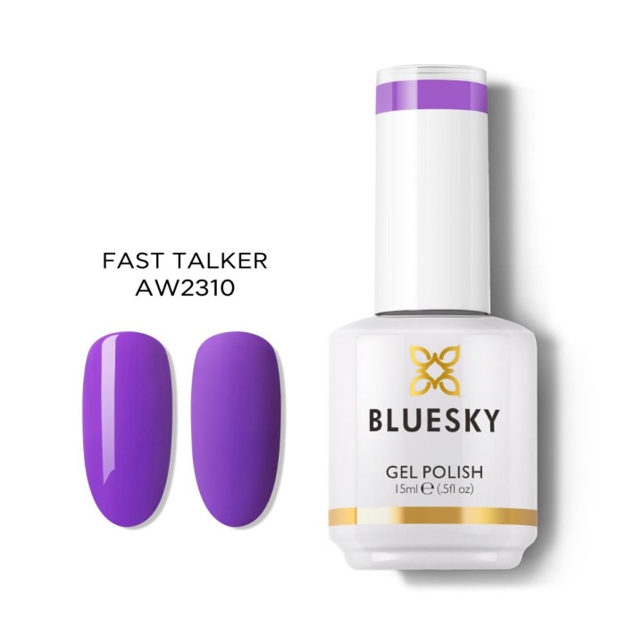 Bluesky, Bluesky, UV, Semi-Permanent Nail Polish, Fast Talker, 15 ml