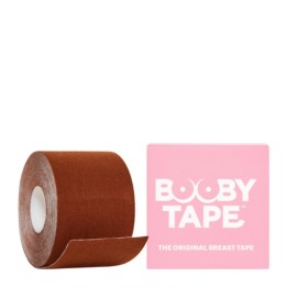 Booby Tape, Booby Tape, Breast Tape, Self-Adhesive, Lingerie Accessories, Brown, 95% Cotton, 5% Spandex, Acrylic Adhesive, 5 m